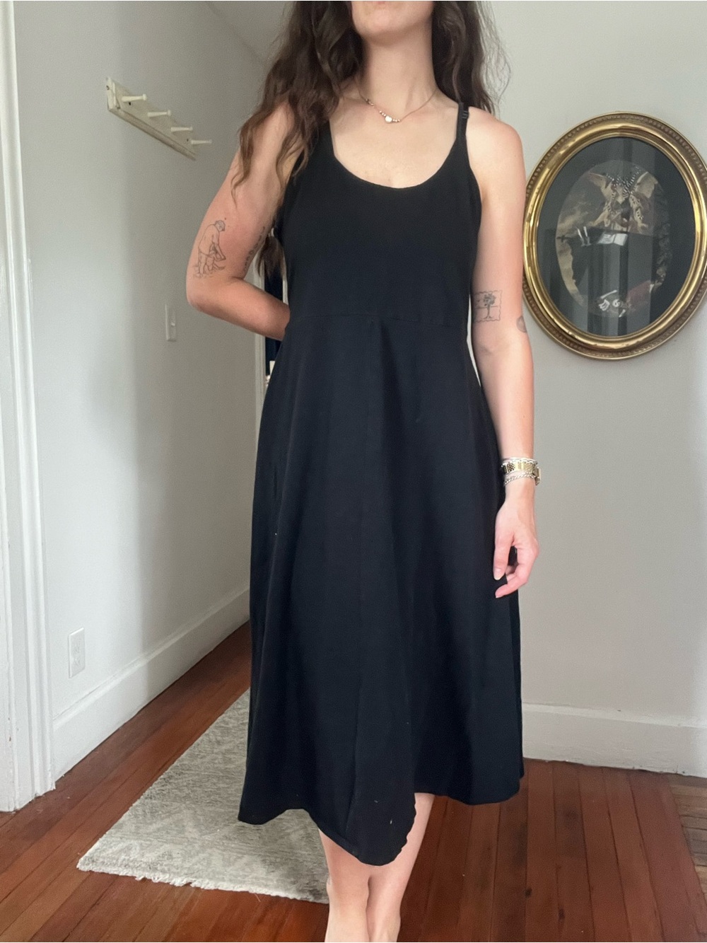 Who What Wear Black Cotton Sundress